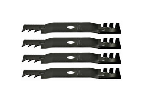 Image of Craftsman Z5200 42" Zero-Turn Replacement S Shape Gator Style Mulching Lawn Mower Blades 742P05177X, 742P05177-X Set of 4