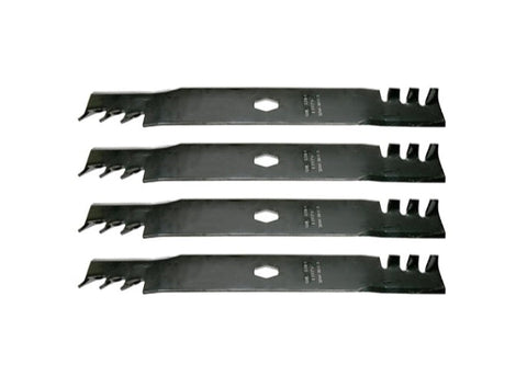 Image of Cub Cadet XT2 LX 46" Lawn Tractor Replacement S Shape Gator Style Mulching Lawn Mower Blades 742P05510X, 742P05510-X Set of 4