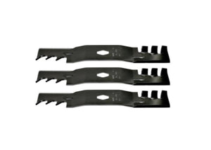 Troy-Bilt Super Bronco 50K XP Lawn Tractor Gator Style Mulching Blades Replaces S Shape Center. Replaces 742P05094-X Set of 3