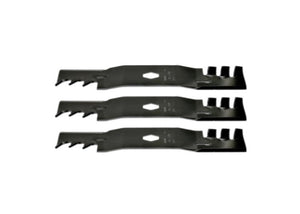 Troy-Bilt Super Bronco 54 XP, 54K XP 54" Gator Style Mulching Mower Blades Replaces S Shape 742P05086X, 742P05086-X Set of 3